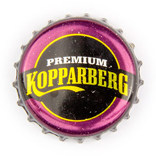 Kopparberg thick purple shiny crown cap