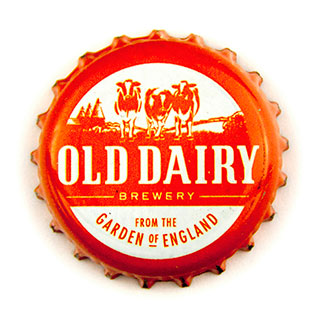 Old Dairy orange crown cap