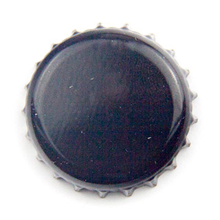 plain black crown cap