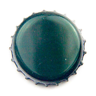 plain dark green crown cap