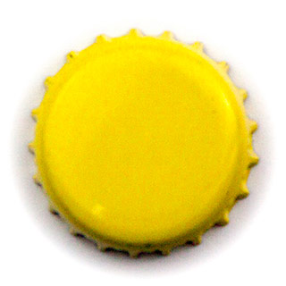 plain yellow crown cap